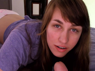 Hungers finishes off deep inwards as her lil' figure juggles on his rigid pipe