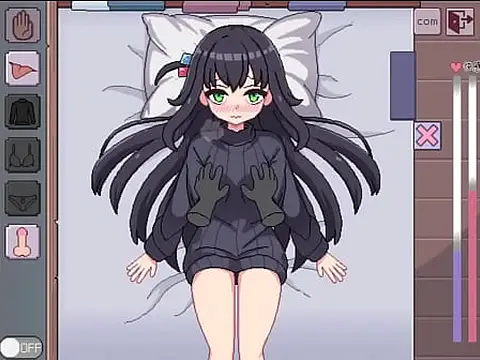Powerful anime porn game with a shy nymph who invites you to ravish her house