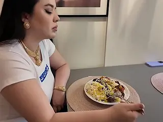 Stepbrother can't stand against Turkish Stepsister's fellatio and cock-squeezing rump - First-timer Porn