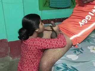 Desi SexCreator & her sizzling pal DesiStyle Me have a scorching, romantic fuckfest session with a phat-dicked delivery stud in